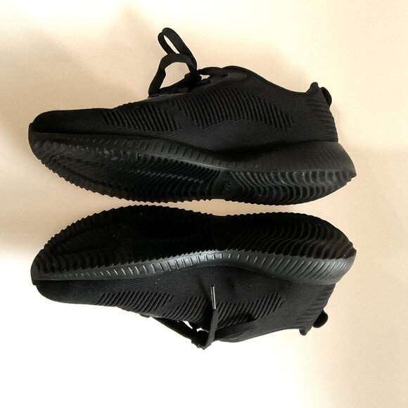 SKECHERS BOBS TOUGH TALK MEMORY FOAM SNEAKERS BLACK RUNNING SHOES 9.5 - Picture 8 of 12